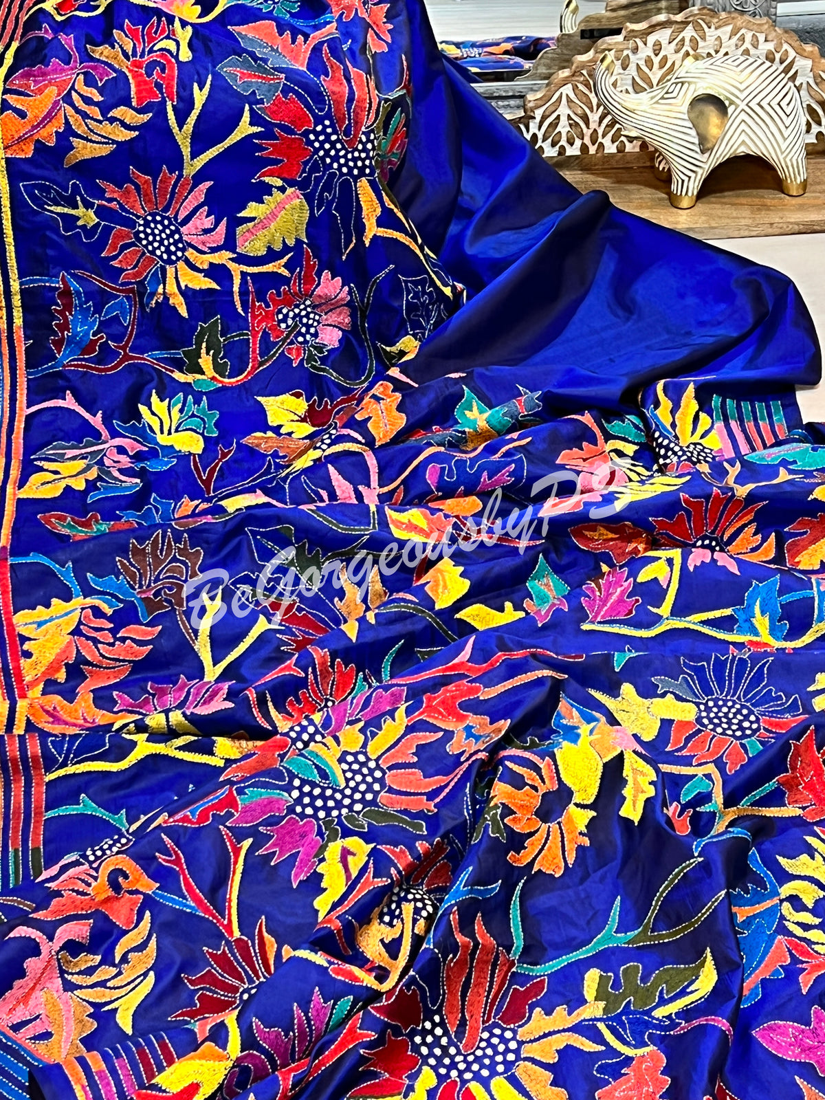 KANTHA BANGALORE SILK ROYAL SAREE