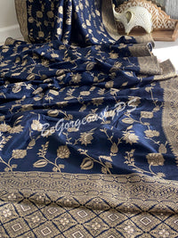 Moonga Banarasi saree with weaving