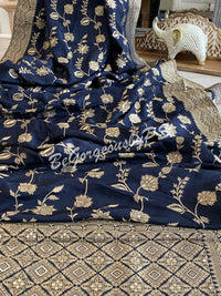 Moonga Banarasi saree with weaving