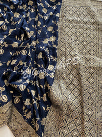 Moonga Banarasi saree with weaving