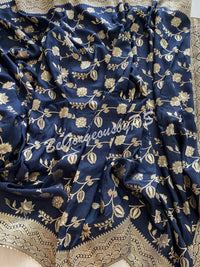 Moonga Banarasi saree with weaving