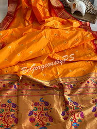 Kanjeevaram Silk Saree with paithani