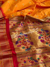 Kanjeevaram Silk Saree with paithani