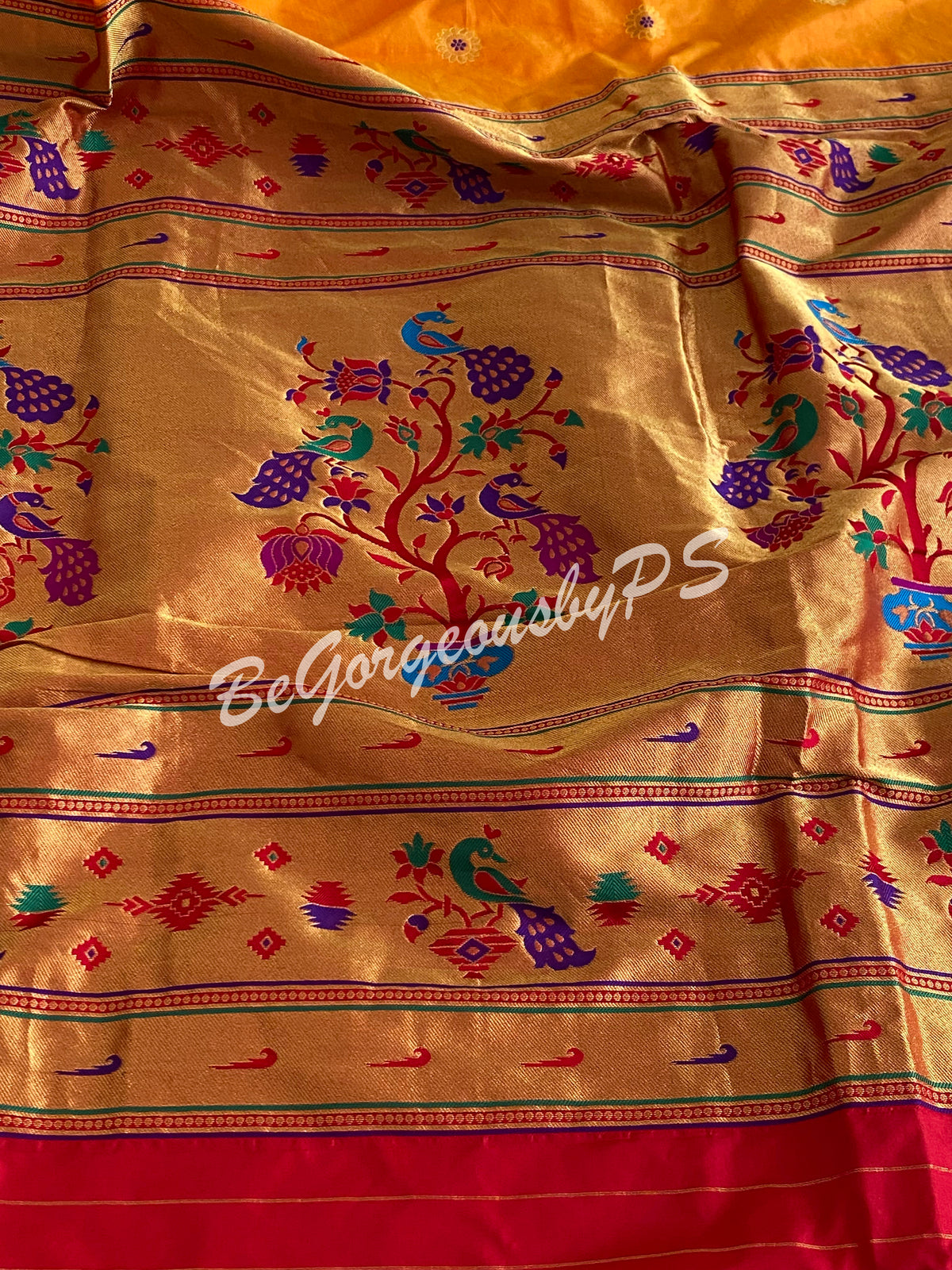 Kanjeevaram Silk Saree with paithani