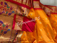 Kanjeevaram Silk Saree with paithani