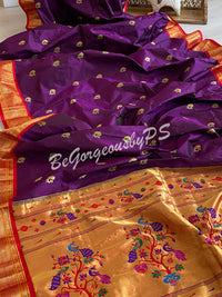 Kanjeevaram Silk Saree with paithani