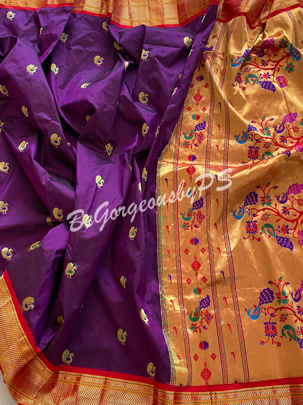 Kanjeevaram Silk Saree with paithani