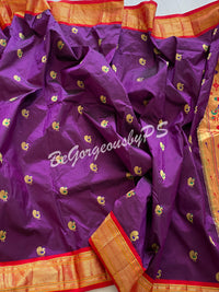 Kanjeevaram Silk Saree with paithani