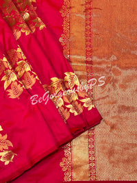 SOFT SILK GOLD ZARI PINK