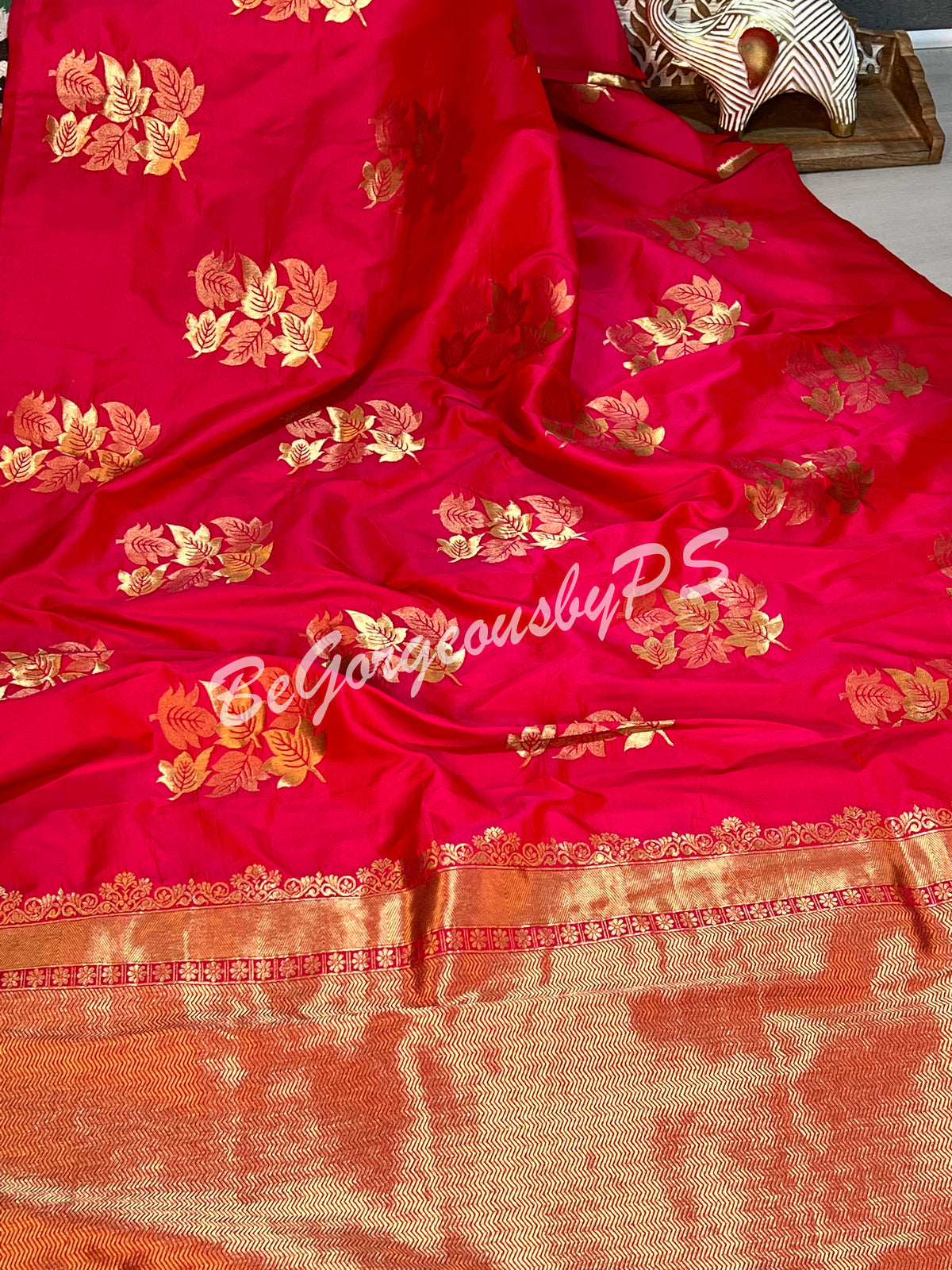 SOFT SILK GOLD ZARI PINK