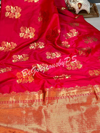 SOFT SILK GOLD ZARI PINK