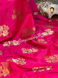 SOFT SILK GOLD ZARI PINK