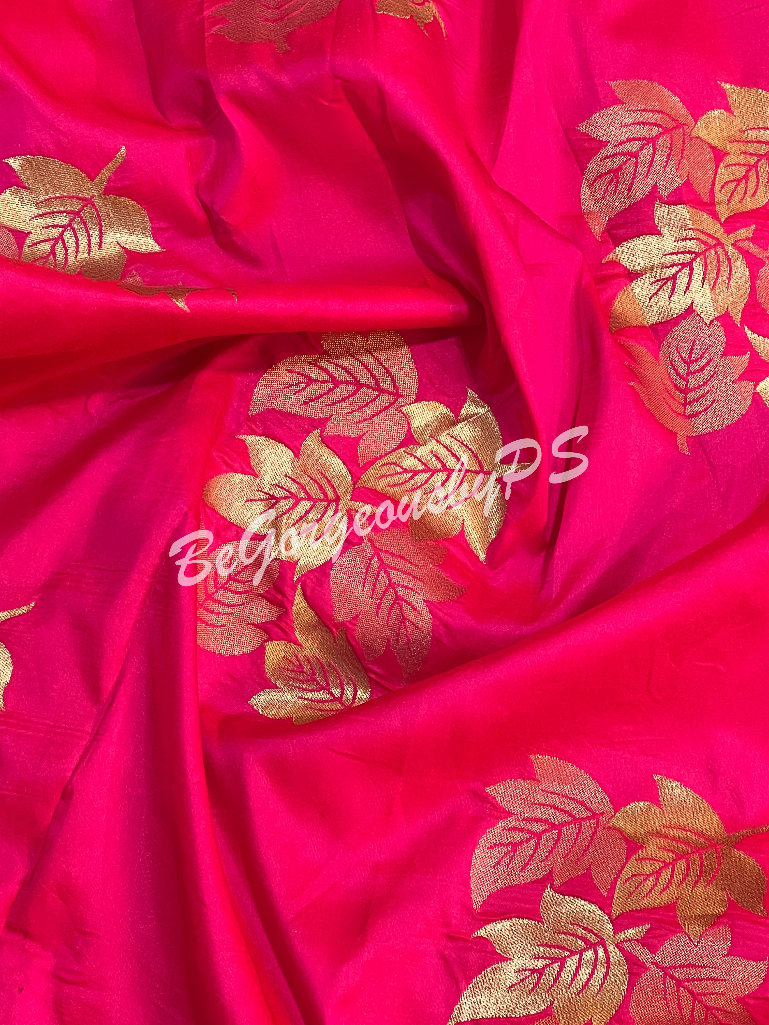 SOFT SILK GOLD ZARI PINK