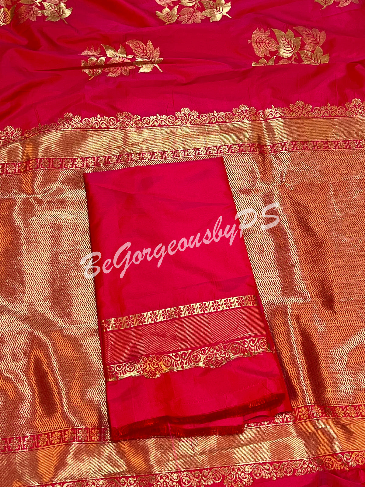 SOFT SILK GOLD ZARI PINK