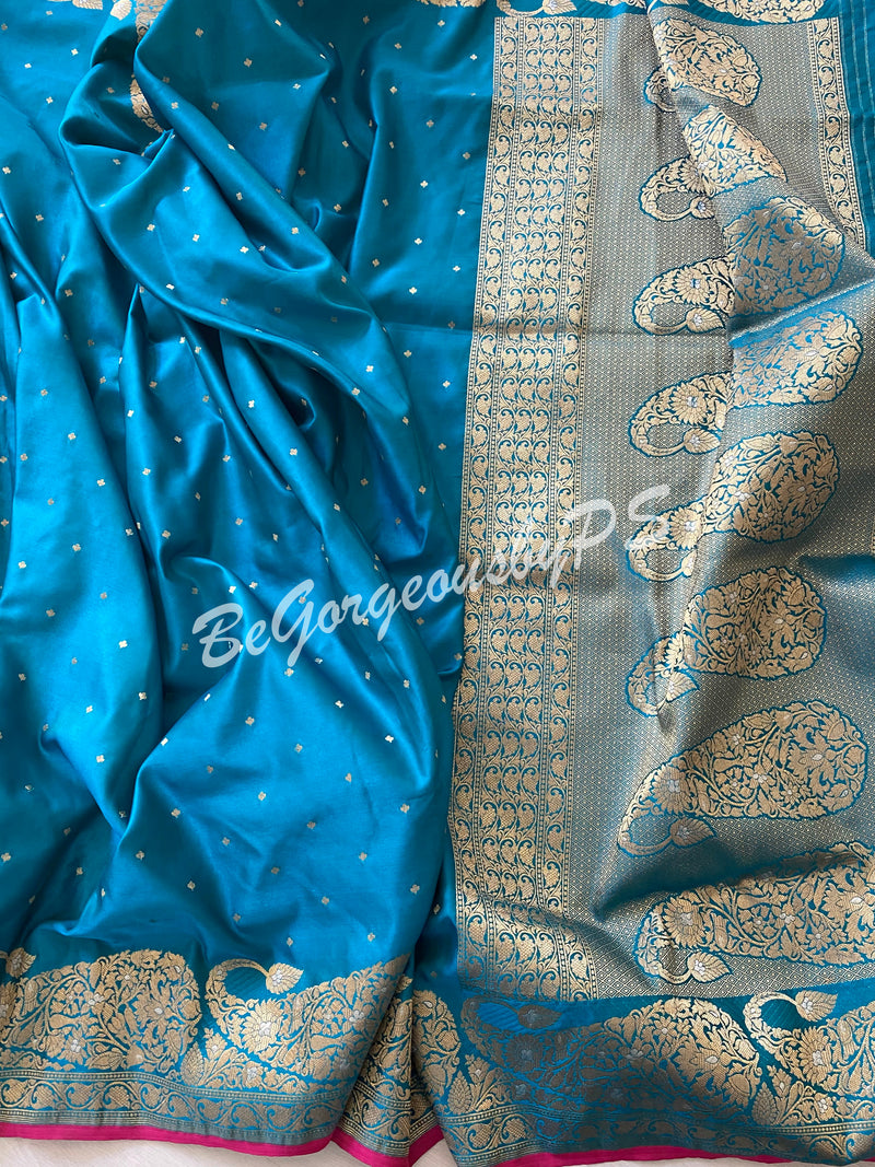 Pattu moonga banarasi saree royal blue