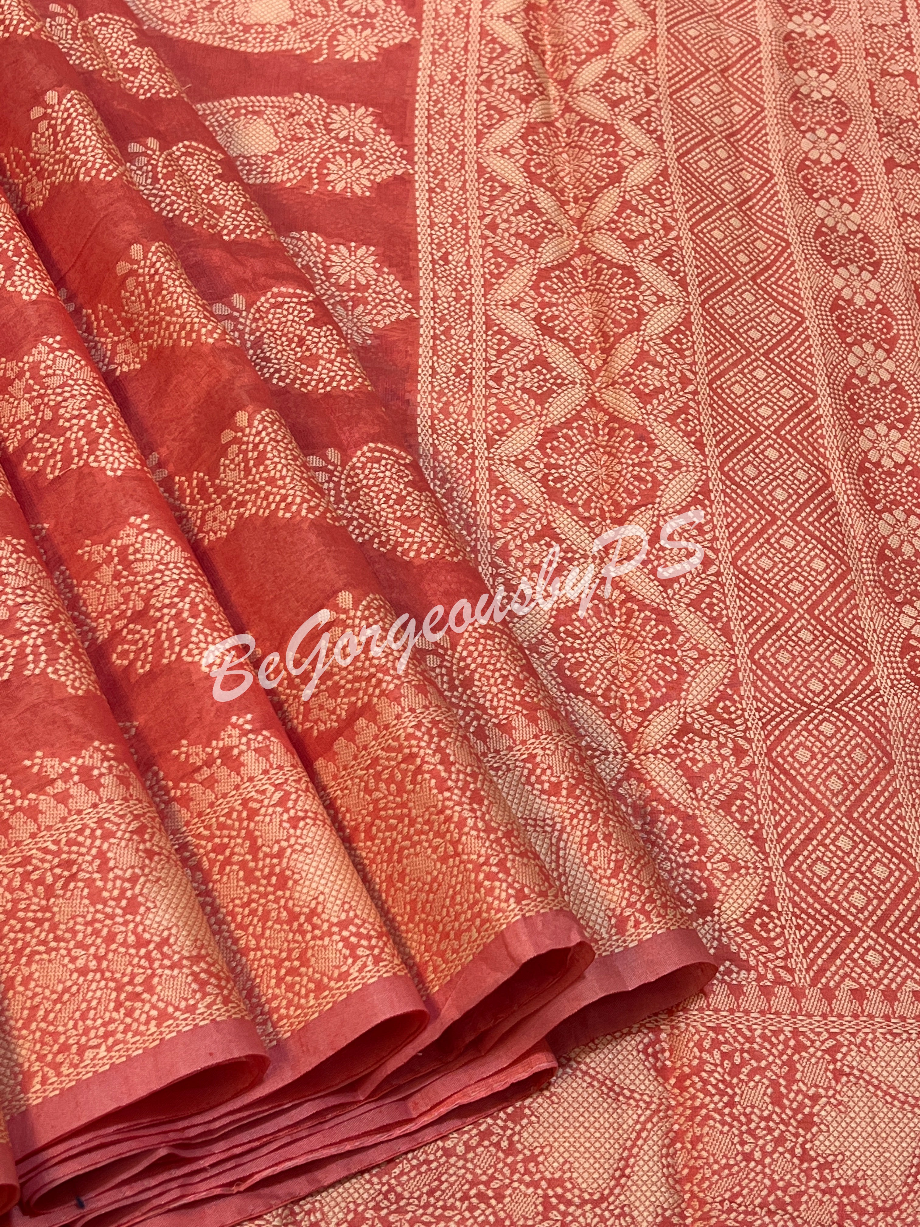 CHIKANKARI COTTON PINK