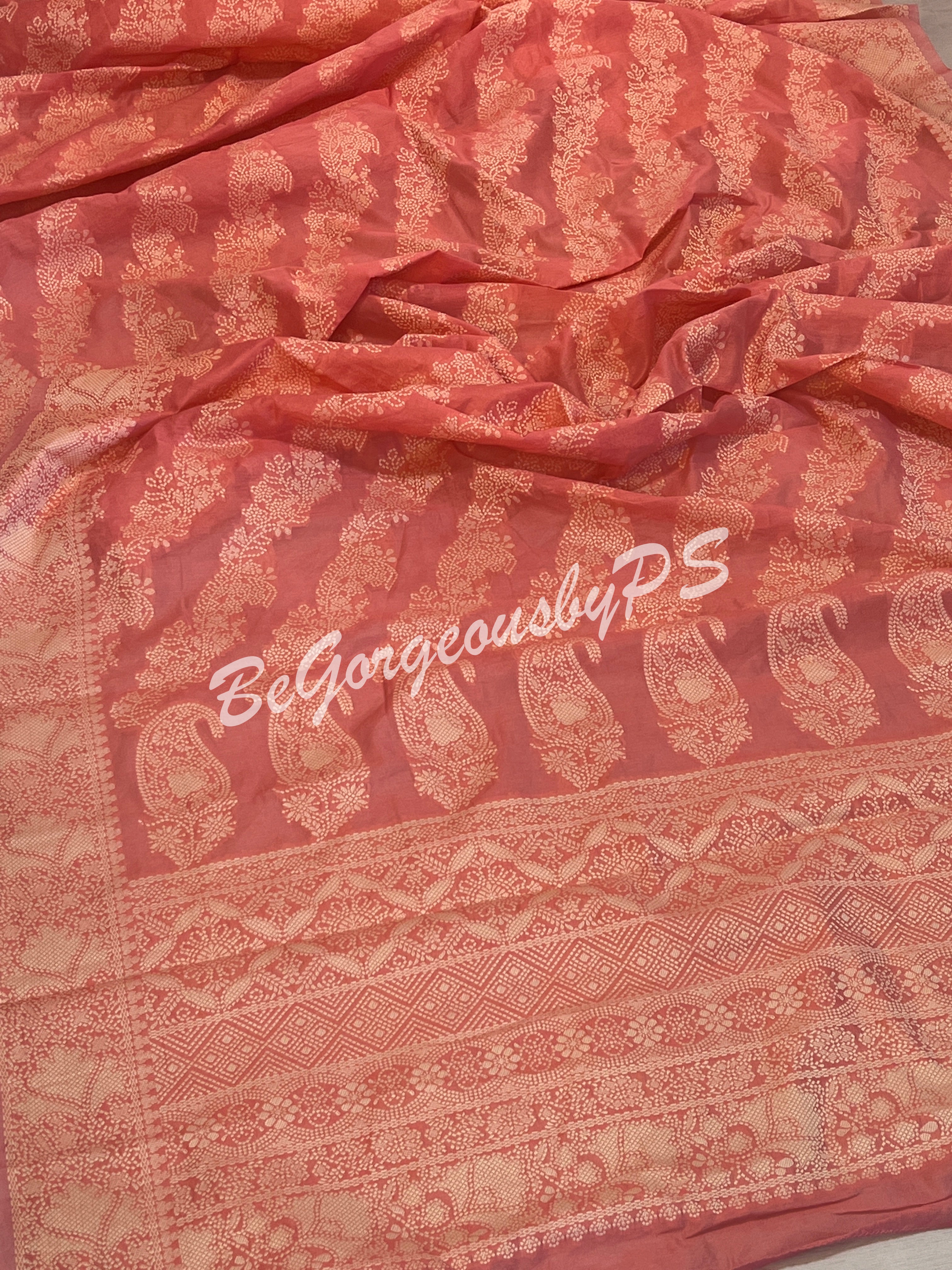 CHIKANKARI COTTON PINK