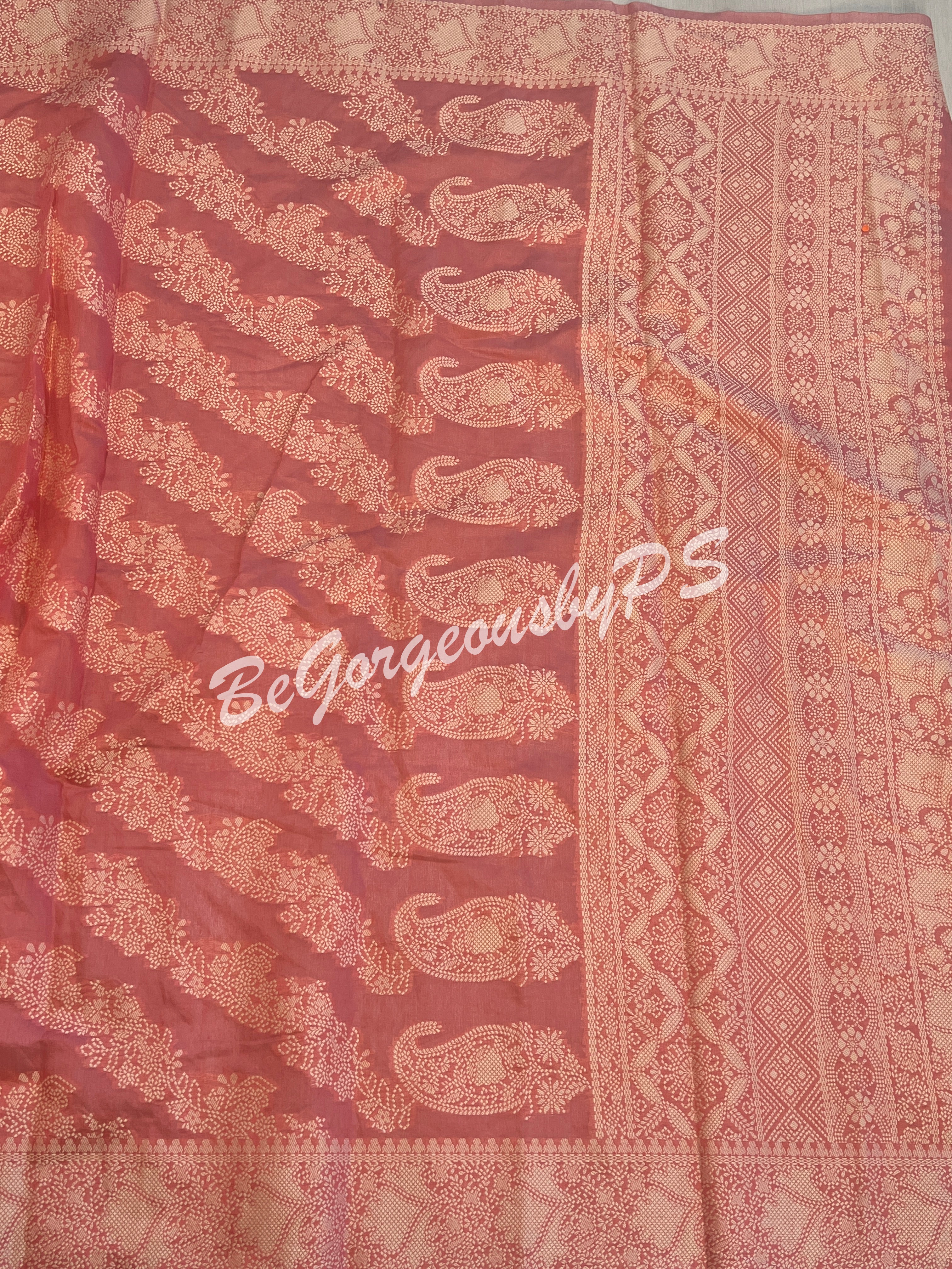 CHIKANKARI COTTON PINK