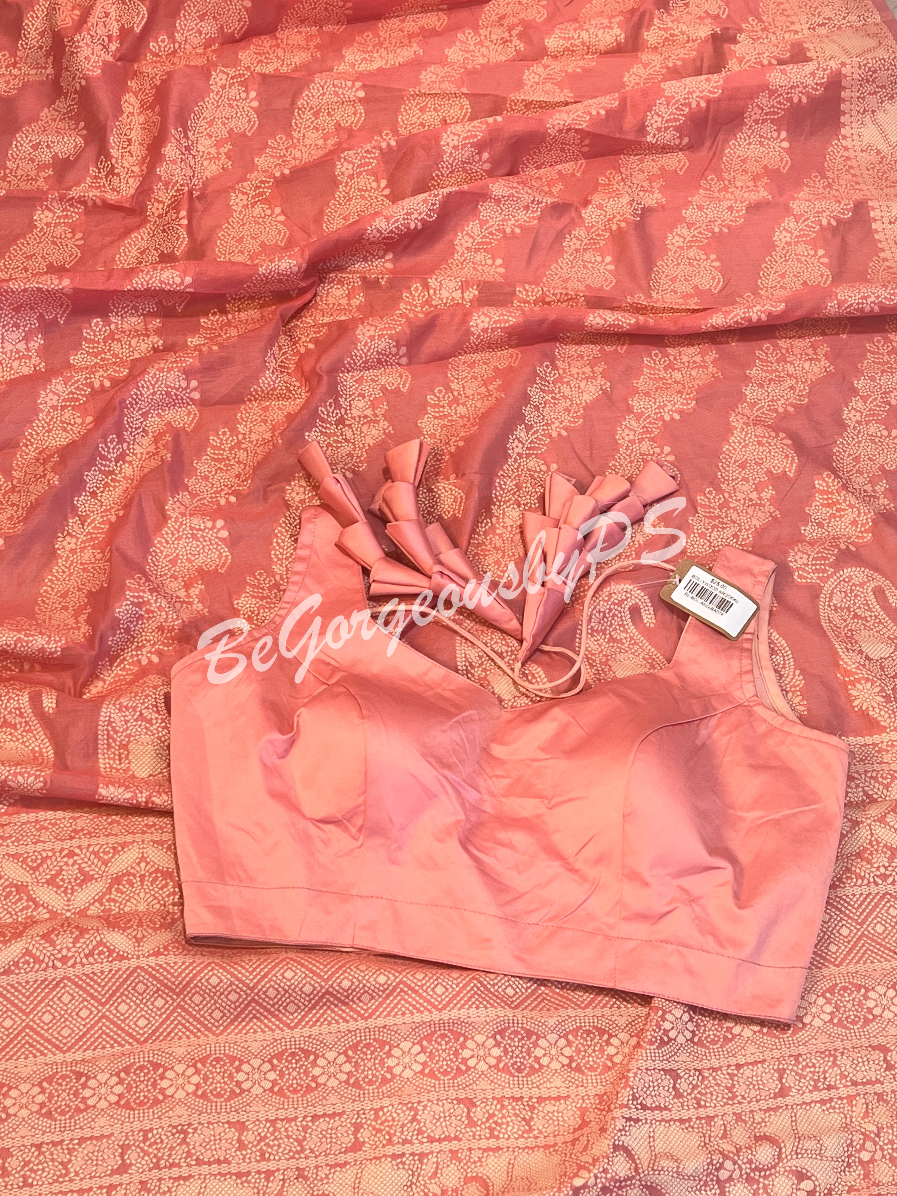 CHIKANKARI COTTON PINK