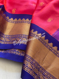 Gadwal Silk Saree with ganga jamuna border