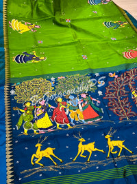 Pattachitra on cotton silk