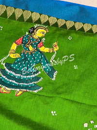 Pattachitra on cotton silk