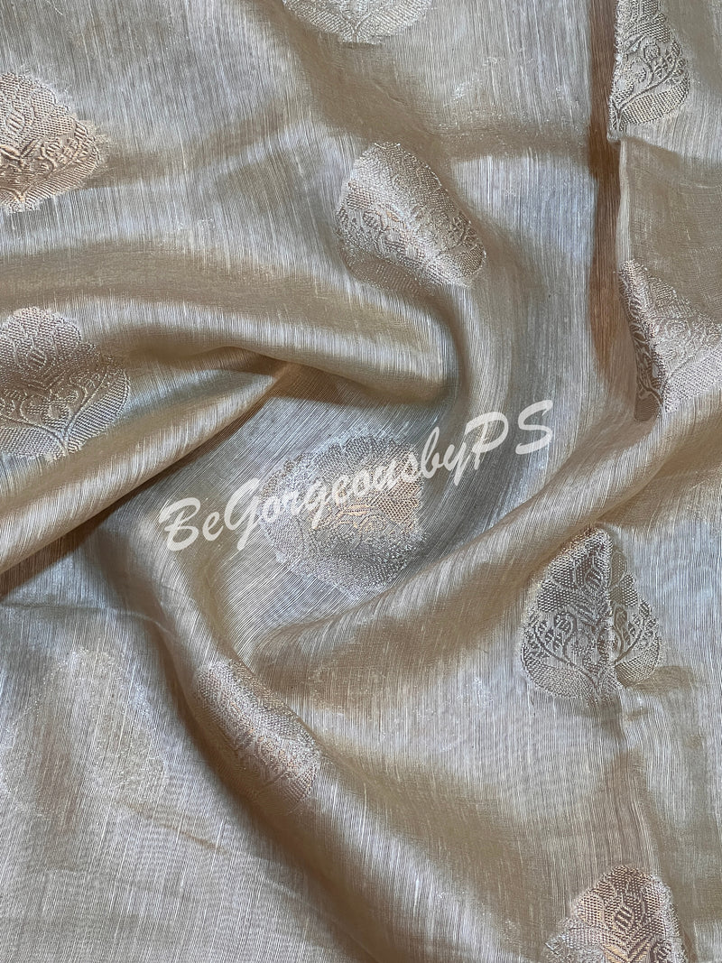 JAMDANI SILK GOLDEN SAREE