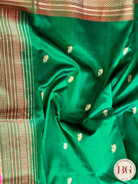 Paithani Kagdi Padar Handloom - Green