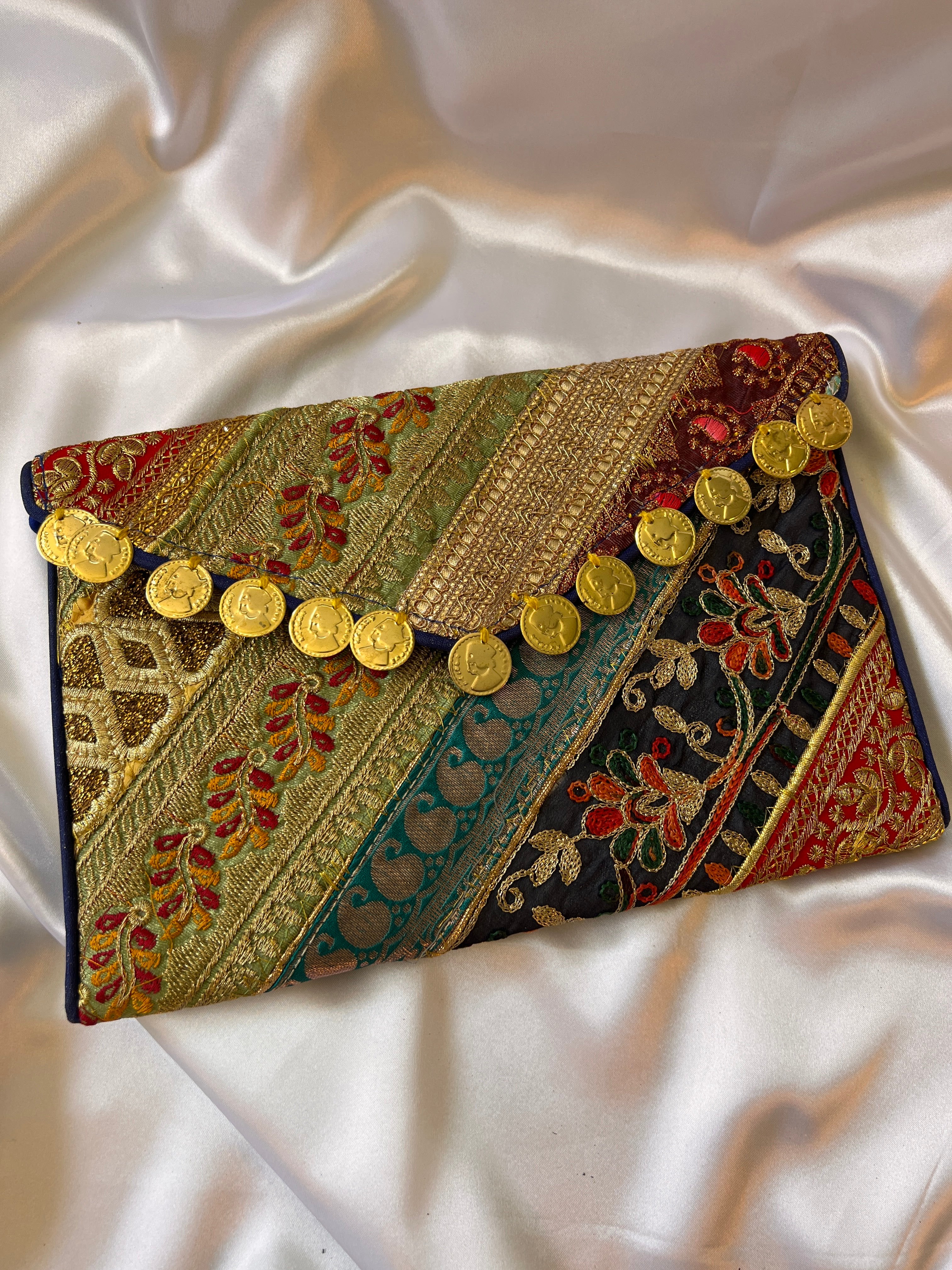 Zardozi fabric CLUTCH - 2