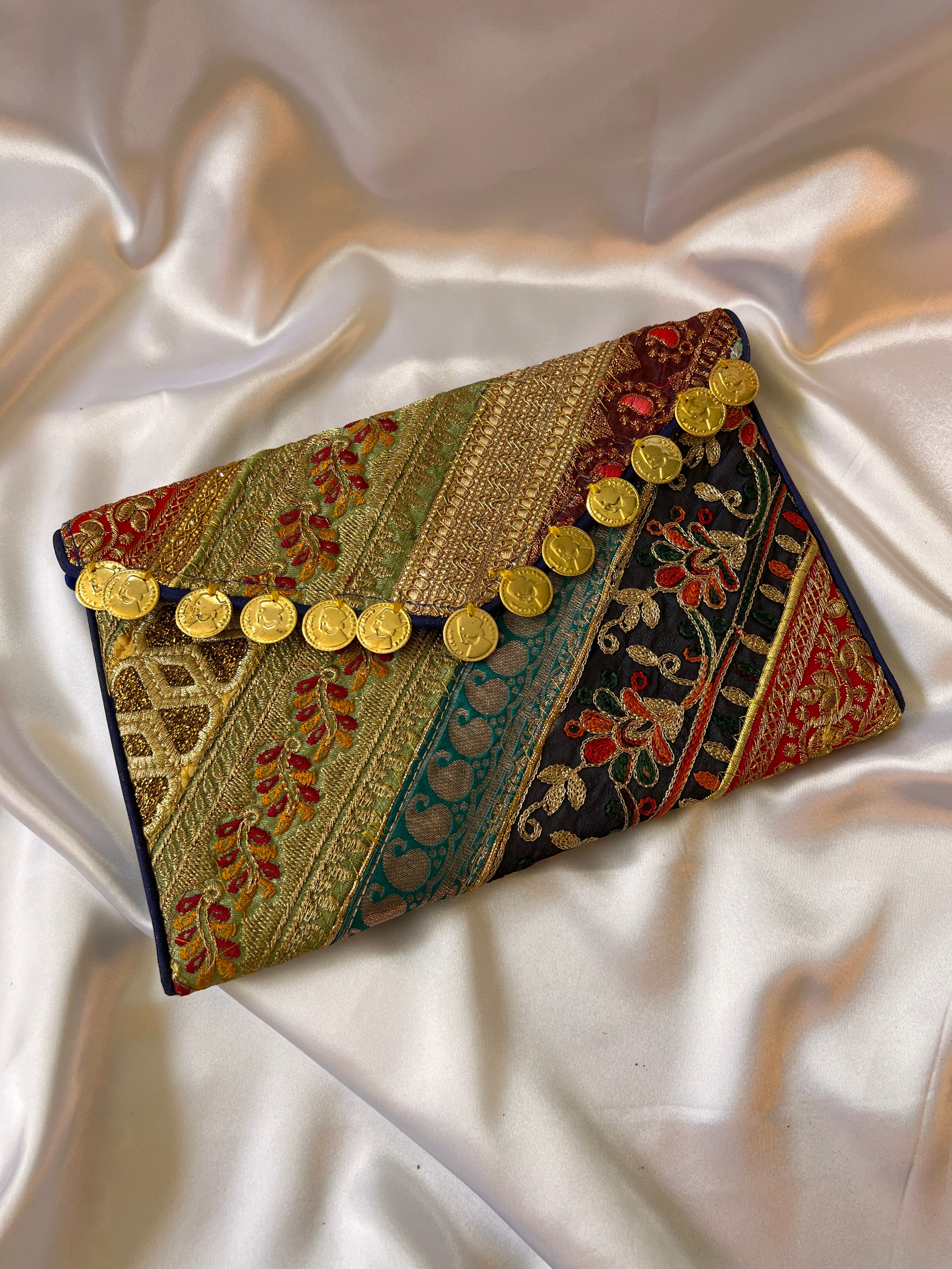 Zardozi fabric CLUTCH - 2