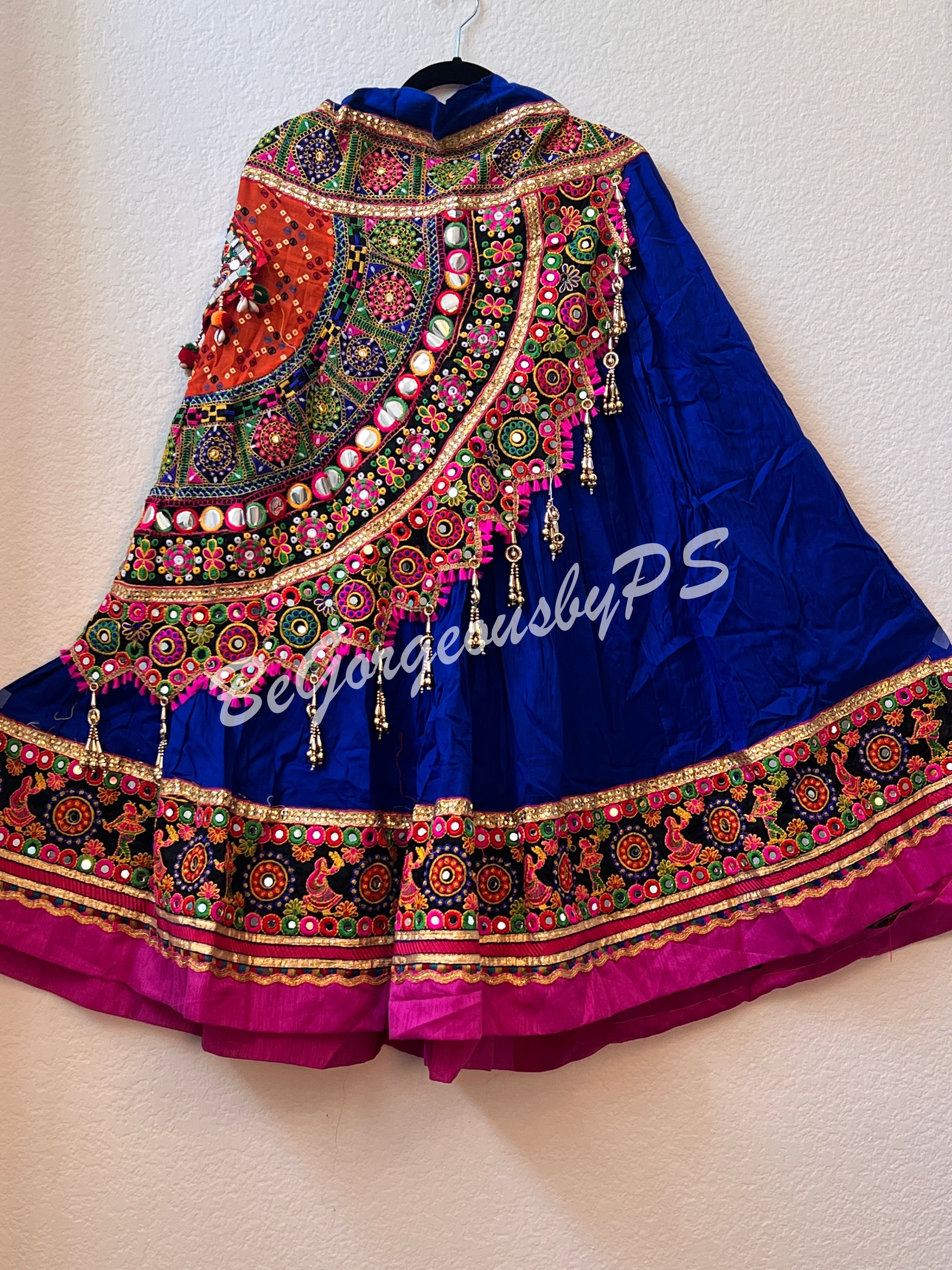 NAVRATRI LEHENGA BLUE JPTH