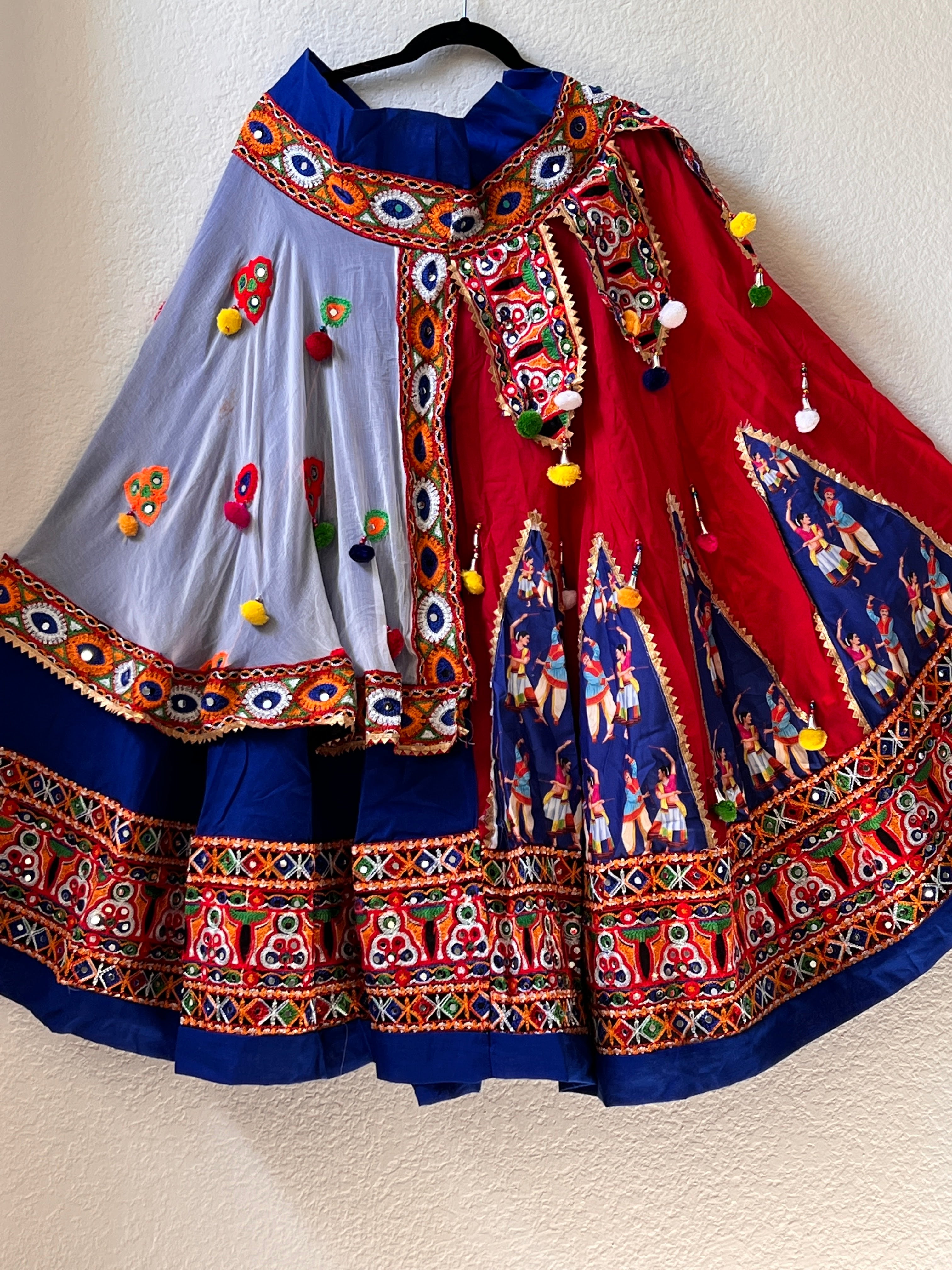 NAVRATRI LEHENGA RAJA RANI BLUE LE-NAV-RAJ-BL325