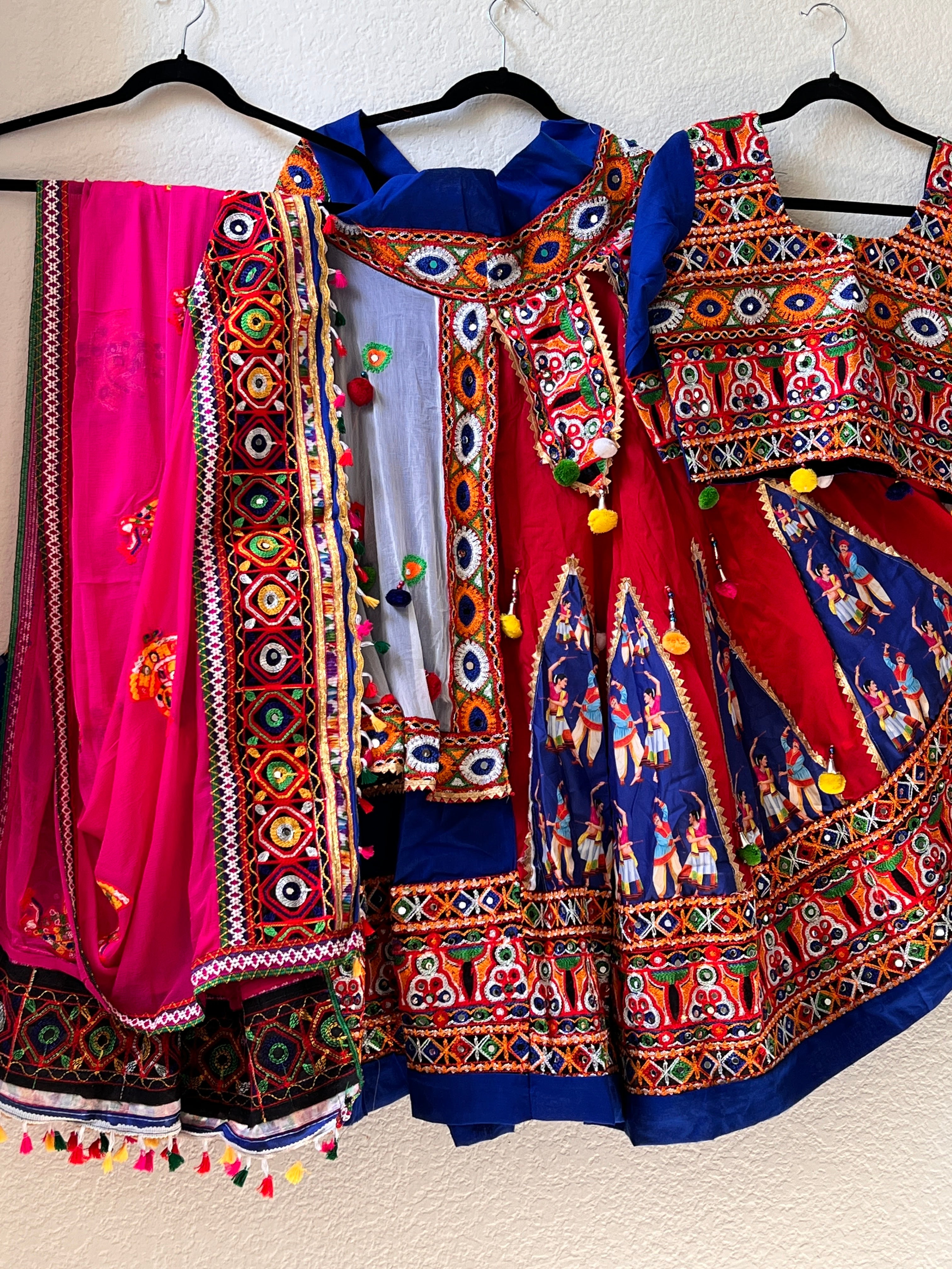 NAVRATRI LEHENGA RAJA RANI BLUE LE-NAV-RAJ-BL325