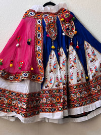 NAVRATRI LEHENGA RAJA RANI WHITE LE-NAV-RAJ-WH323