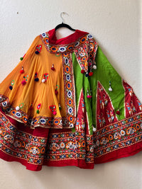 NAVRATRI LEHENGA RAJA RANI YELLOW LE-NAV-RAJ-RE324