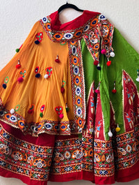 NAVRATRI LEHENGA RAJA RANI YELLOW LE-NAV-RAJ-RE324