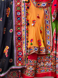 NAVRATRI LEHENGA RAJA RANI YELLOW LE-NAV-RAJ-RE324