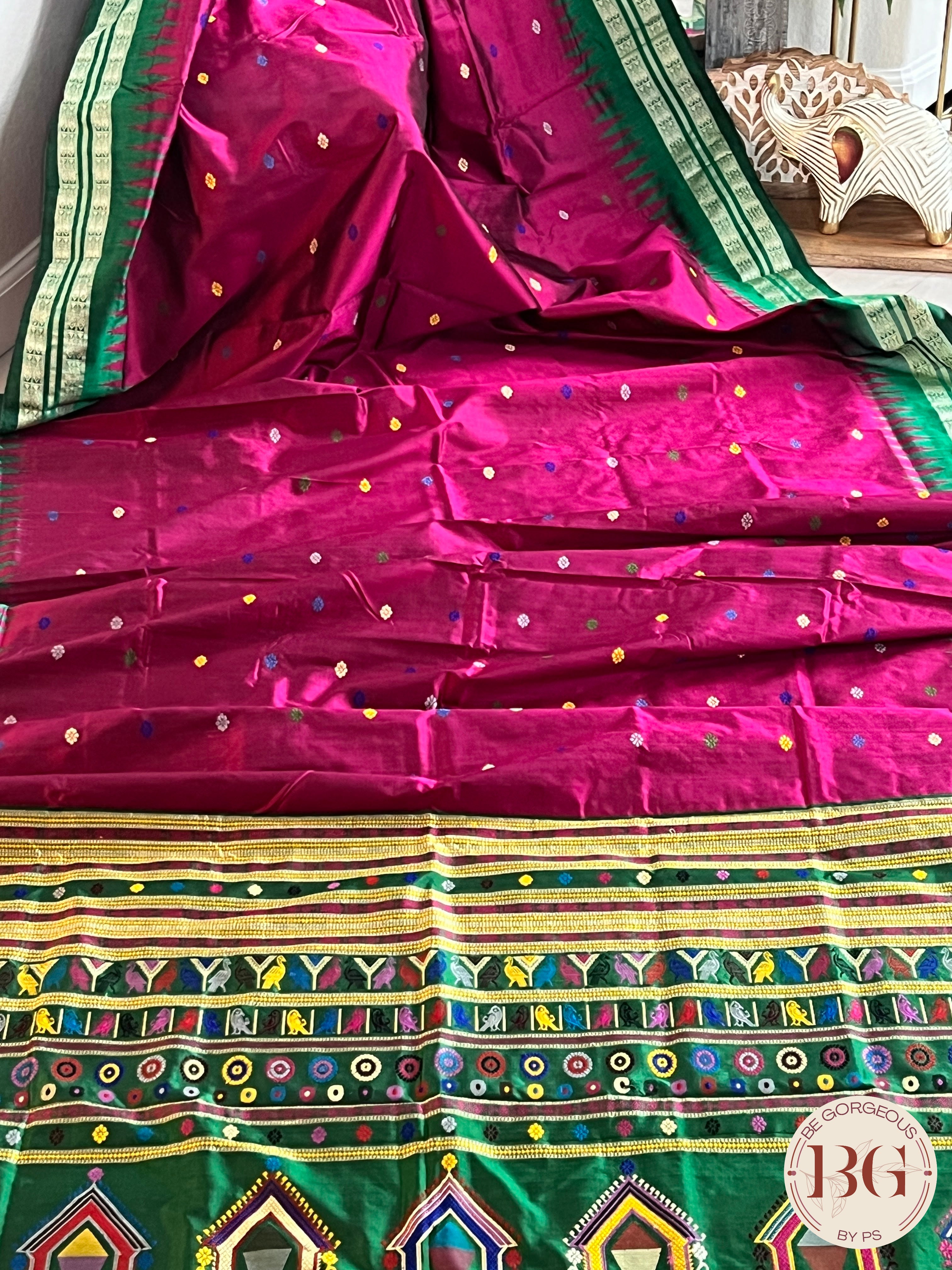 Dolabedi silk sambalpuri premium saree color - purple