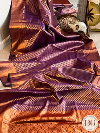 KANJEEVARAM FULL DESIGN ZARI SAREE PURPLE SA-KAN-FUL-PU395