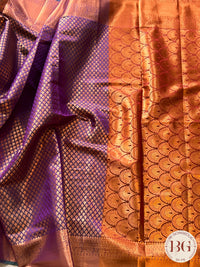 KANJEEVARAM FULL DESIGN ZARI SAREE PURPLE SA-KAN-FUL-PU395