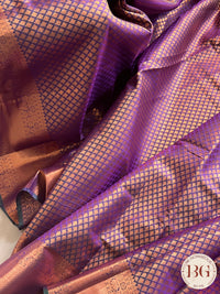 KANJEEVARAM FULL DESIGN ZARI SAREE PURPLE SA-KAN-FUL-PU395