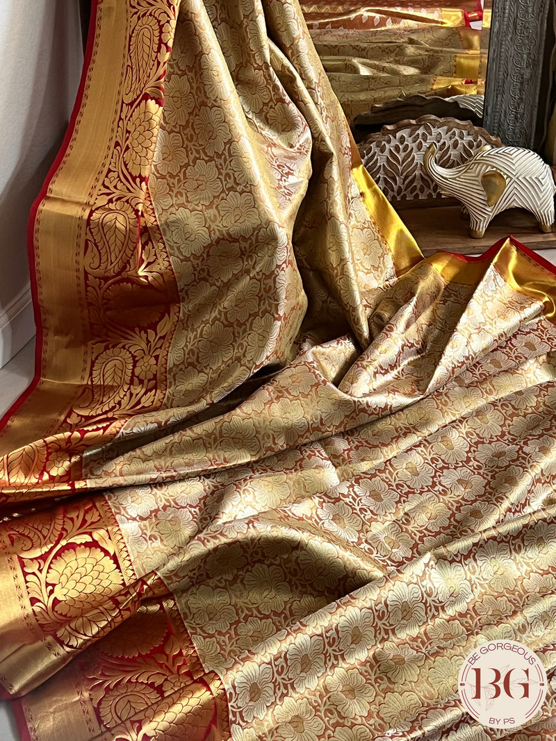 KANJEEVARAM TISSUE SAREE GOLDEN SA-KAN-TIS-GO397