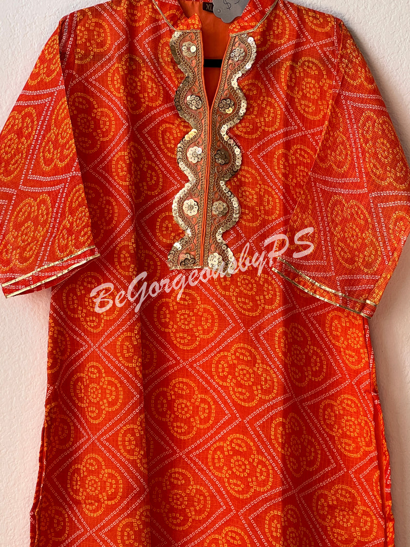 KURTI BANDHEJ PRINTED