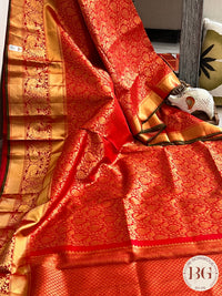 KANJEEVARAM FULL ZARI DESIGN RED COLOR RED SA-KAN-FUL-RE403