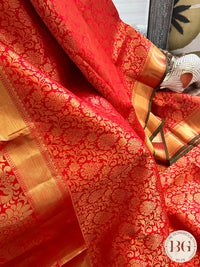 KANJEEVARAM FULL ZARI DESIGN RED COLOR RED SA-KAN-FUL-RE403