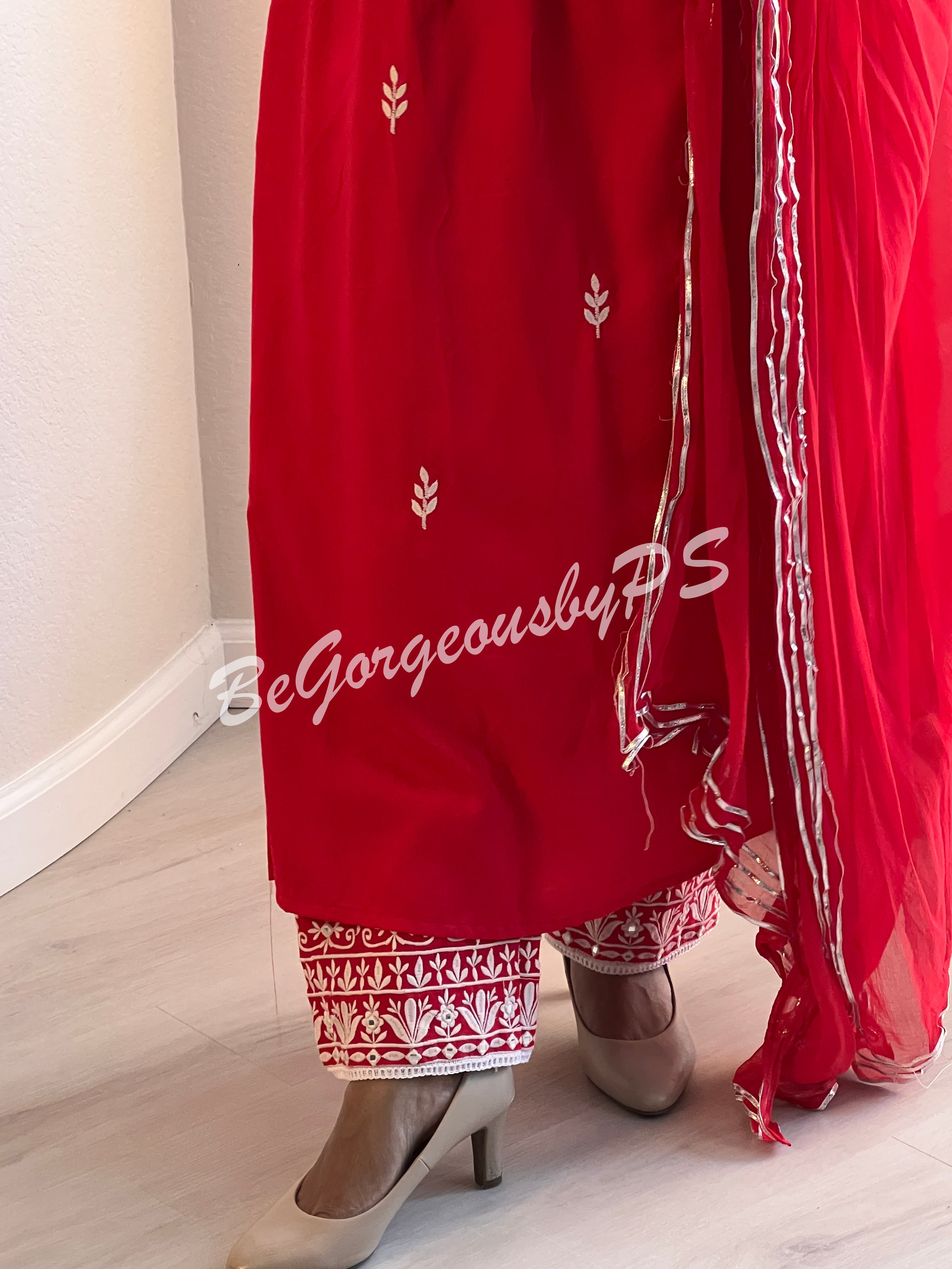 DUPATTA SET DU-001-RED