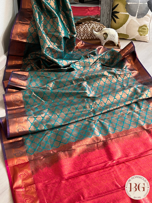 KANJEEVARAM PURE SILK KANJEEVARAM Green SA-KAN-PUR-RE415