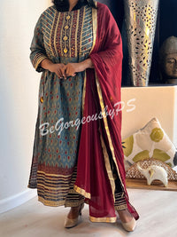 DUPATTA SET DU-249-BLU