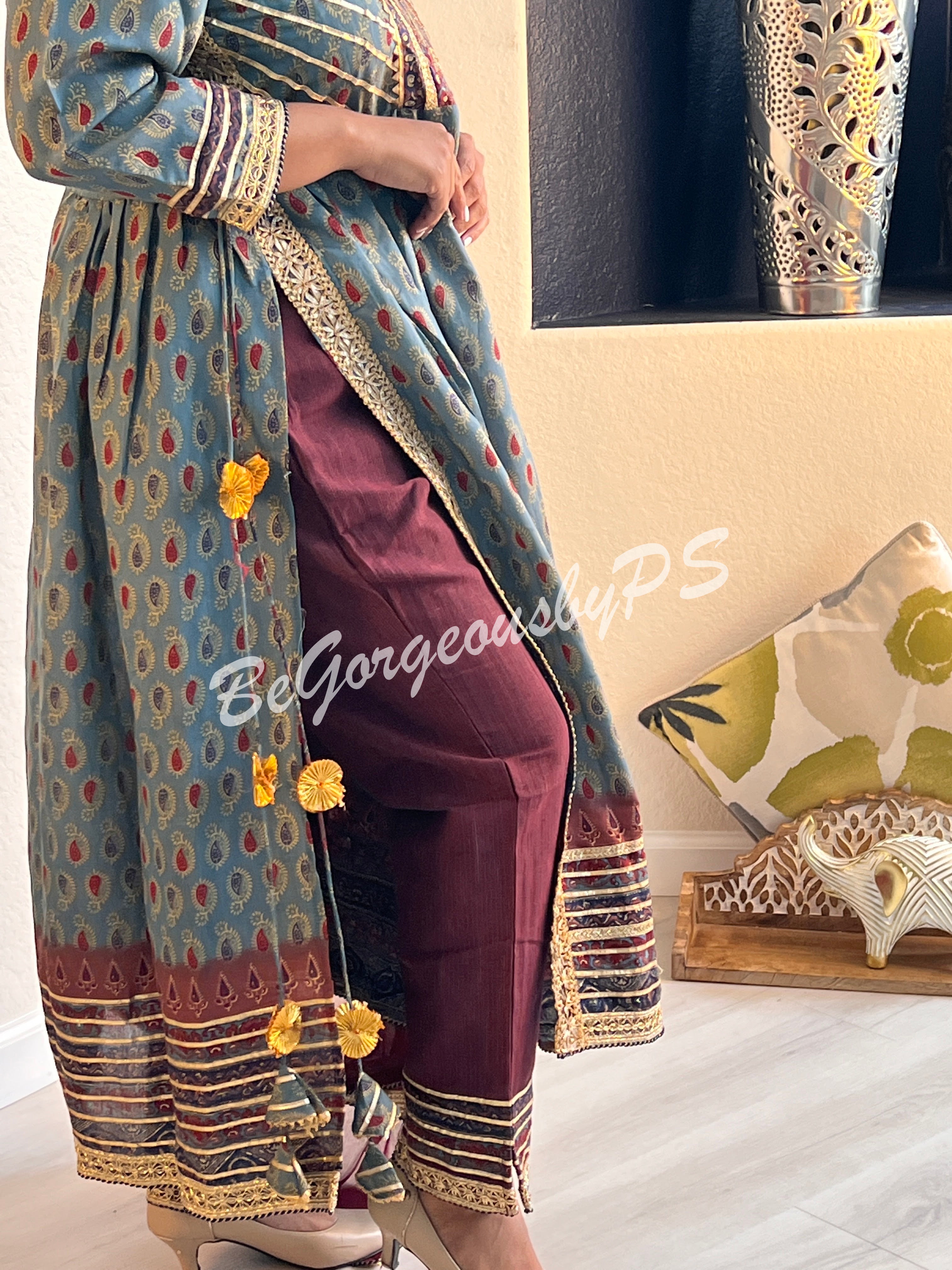 DUPATTA SET DU-249-BLU