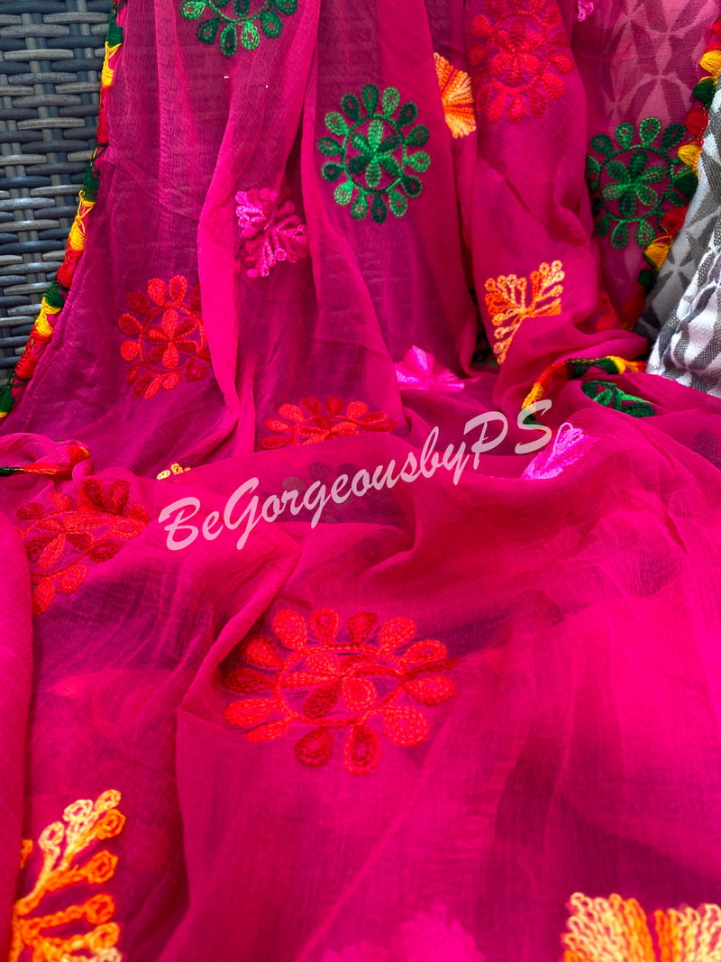 phulkari butta pink